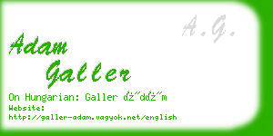 adam galler business card